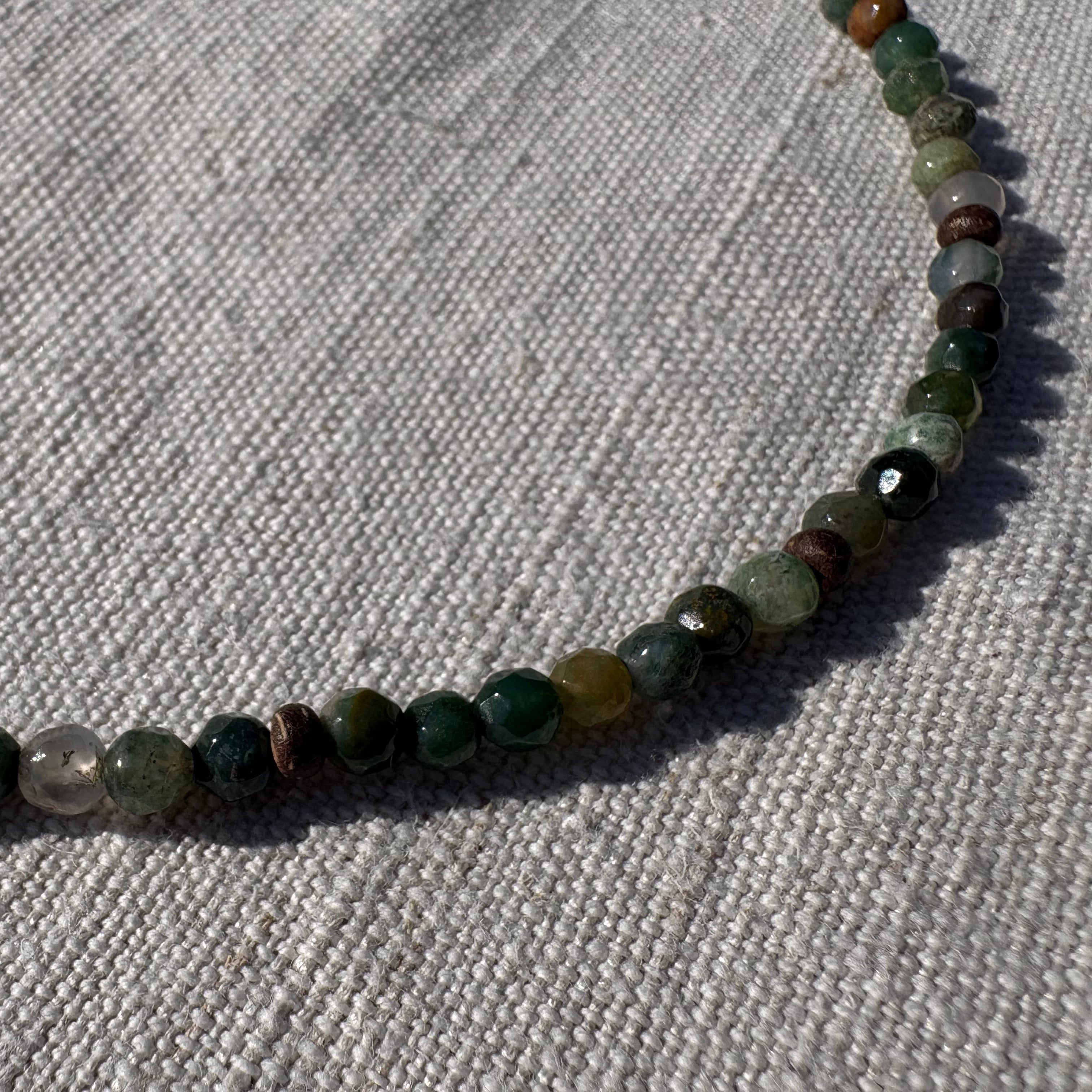 Kette Indischer Achat & Kokosnuss