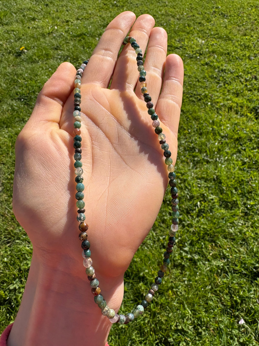 Kette Indischer Achat & Kokosnuss