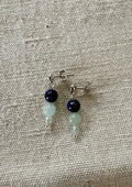 Ohrringe Lapislazuli und Aquamarin