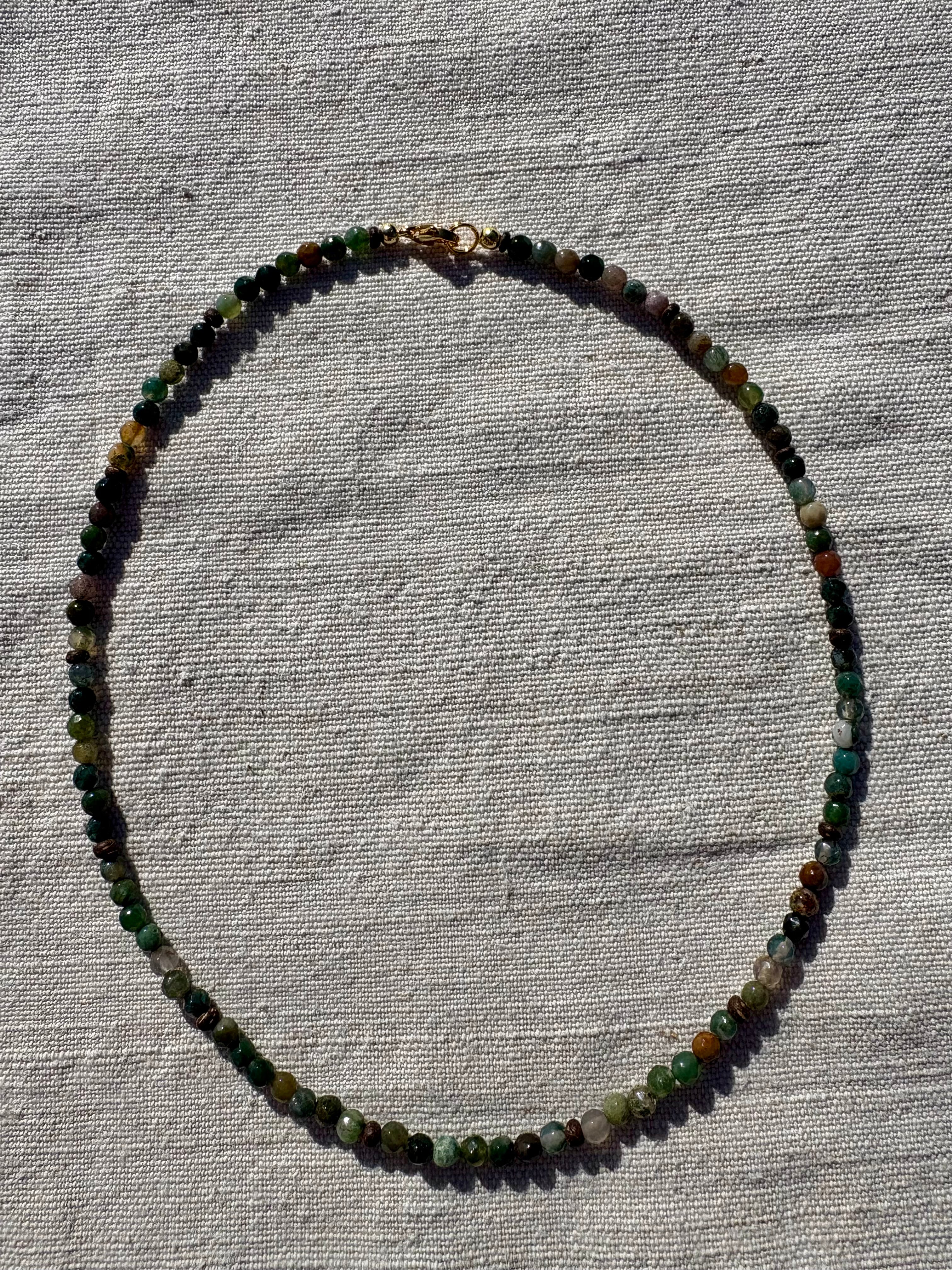 Kette Indischer Achat & Kokosnuss