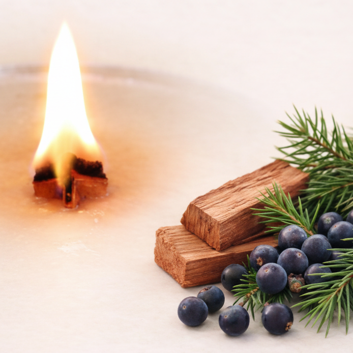 Holzdochtkerze Waldspaziergang