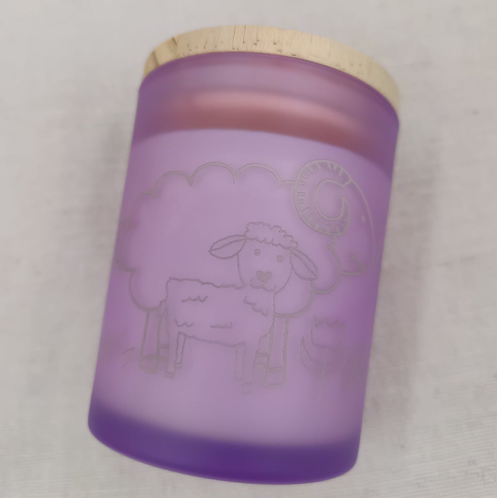 Holzdochtkerze Lavendel