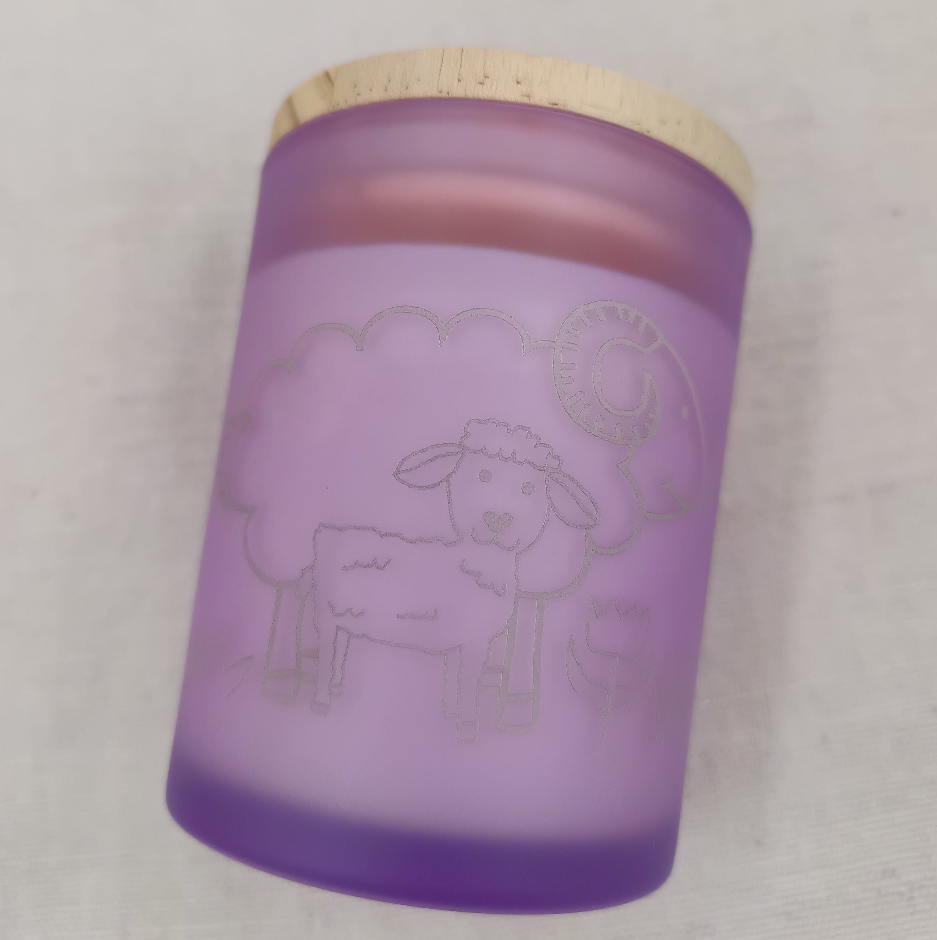 Holzdochtkerze Lavendel