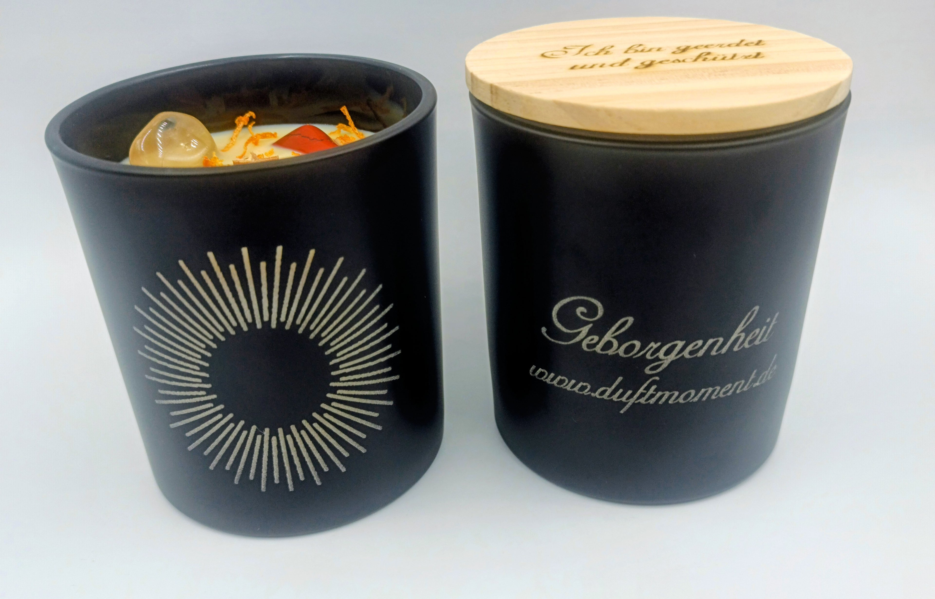 Edelsteinkerze Geborgenheit