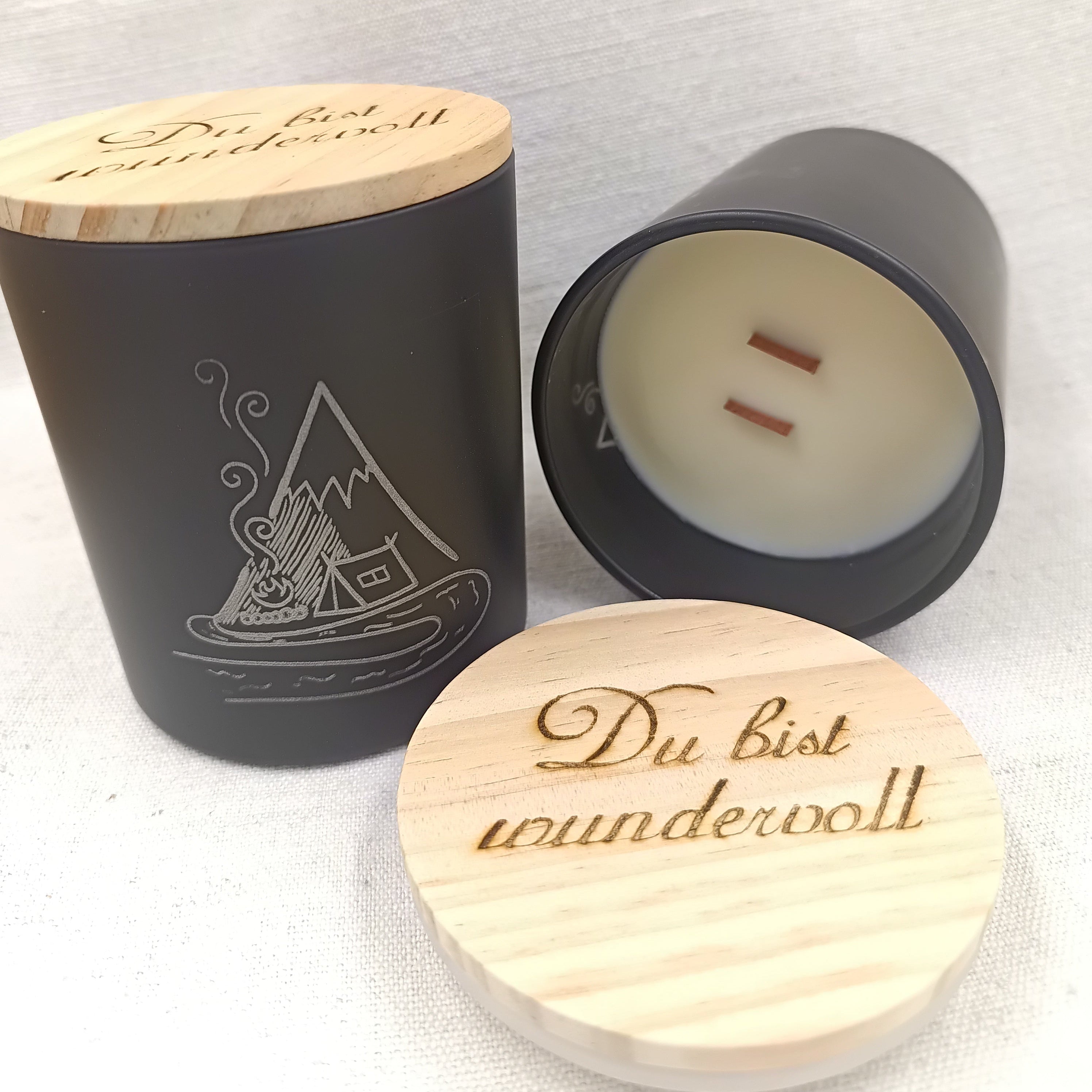 Holzdochtkerze Farewell