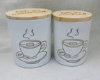 Holzdochtkerze Kaffee Vanille