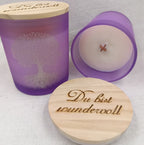 Holzdochtkerze Lavendel