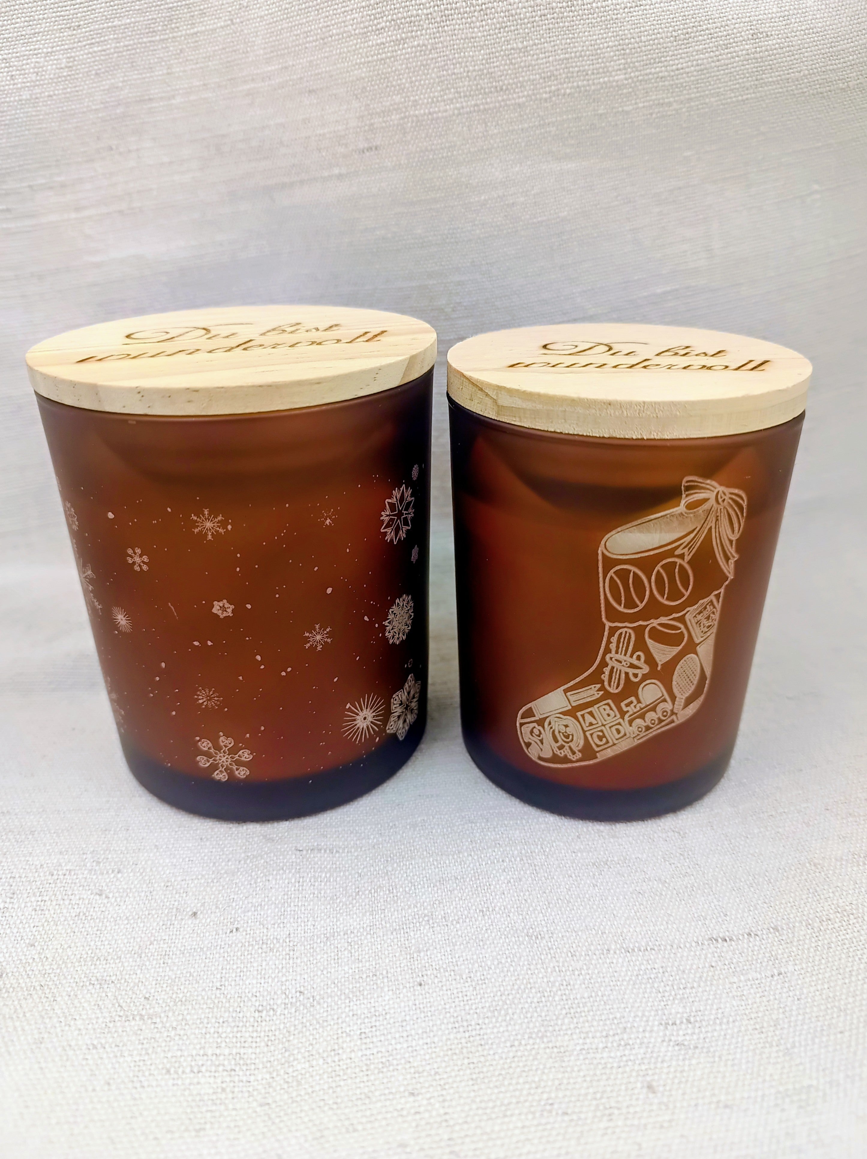 Holzdochtkerze Zimt Vanille