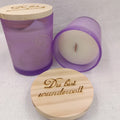 Holzdochtkerze Lavendel